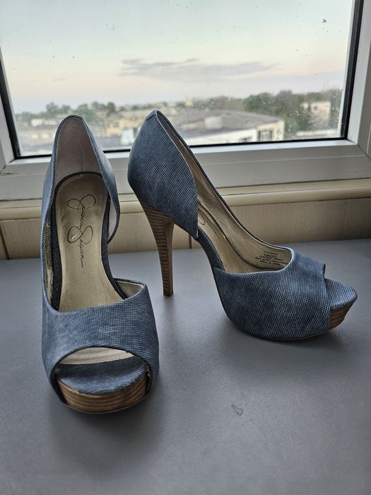 Pantofi Stileto cu talpa platforma Jessica Simpson 35.5 piele naturala