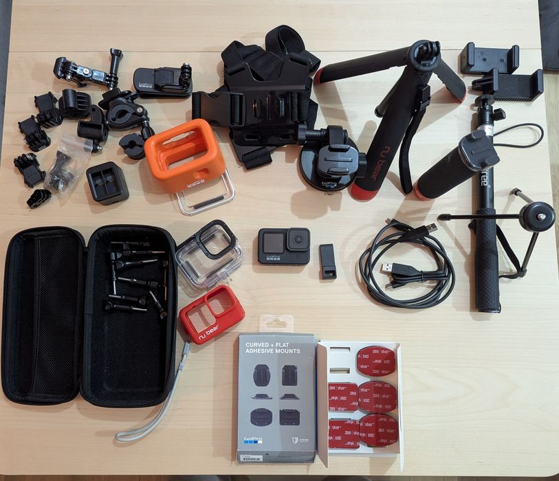 GoPro Hero 9 Black + Set Accesorii (Originale + Nubear) – Kit Complet