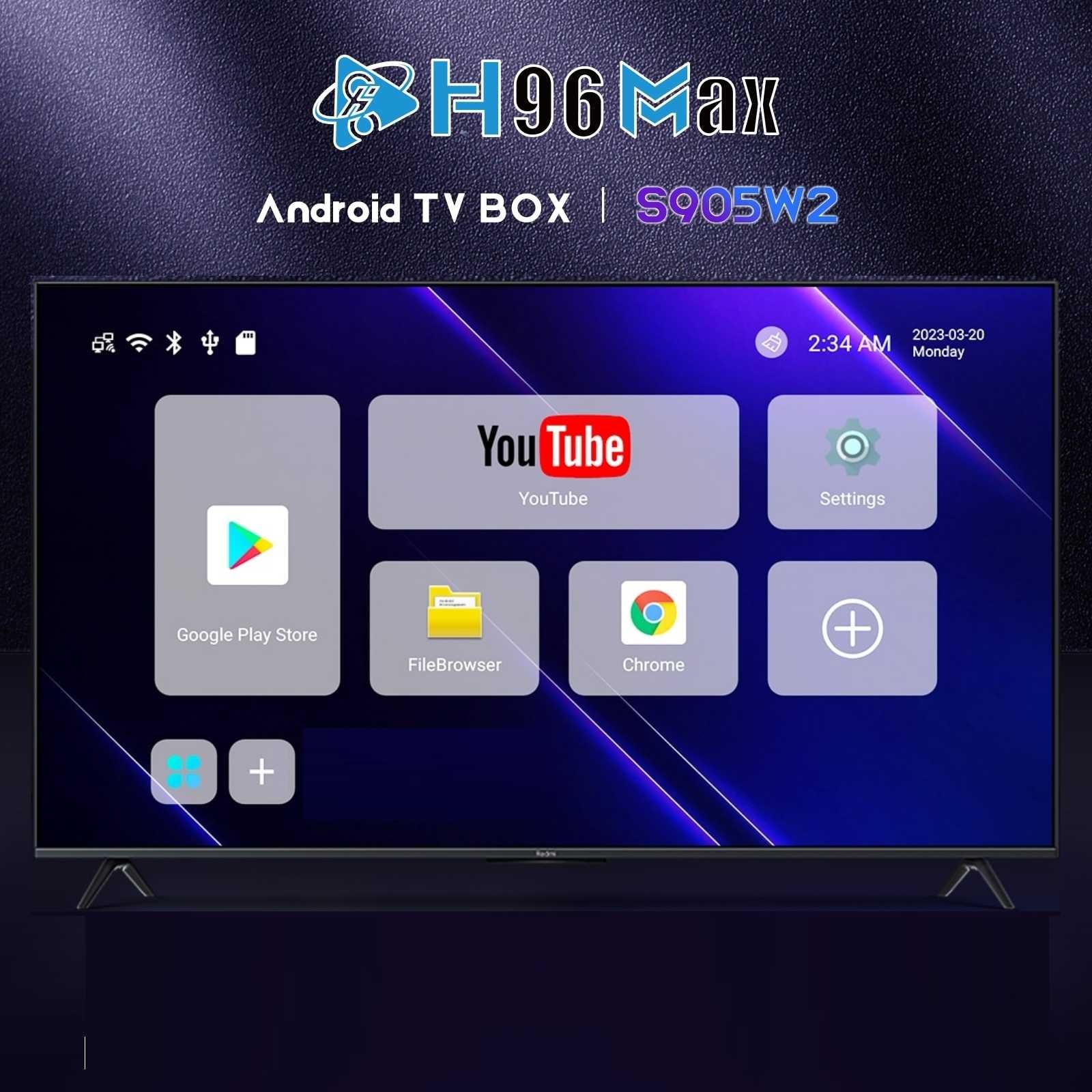 TV Box H96Max Android 11, ТВ-приставка, ТВ бокс