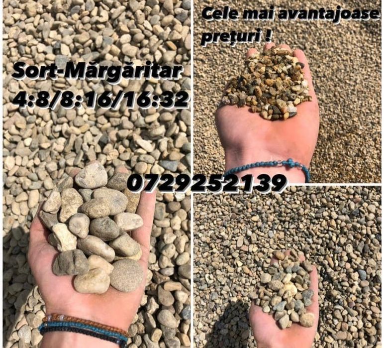 Nisip,Balast,sort,piatra concasata,pamant galben/negru,mranita