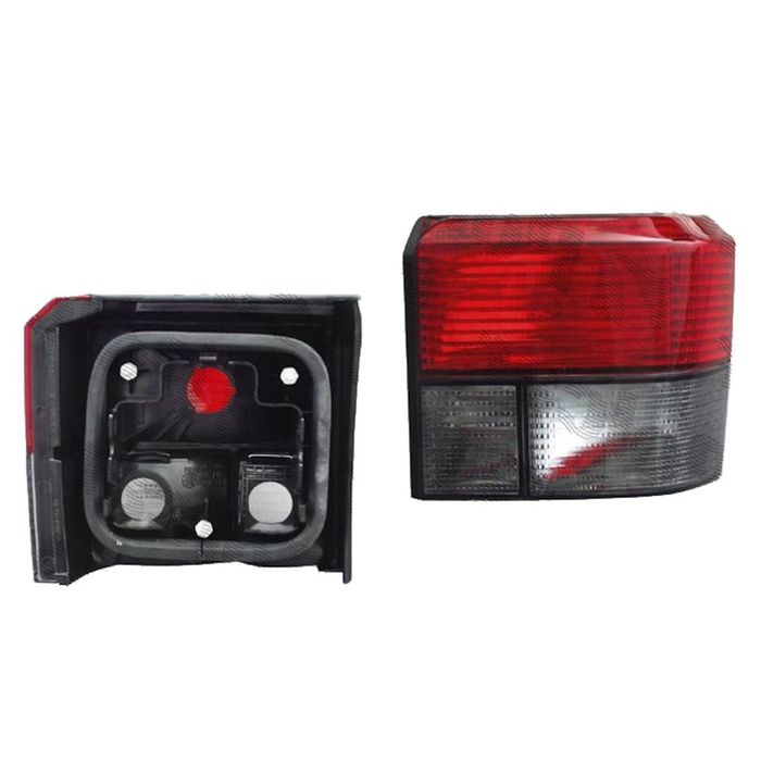 Stop spate lampa VW Transporter (T4)/Caravelle/Multivan, 1990-2003, rosu-fumuriu, fara suport becuri, partea dreapta, Depo
