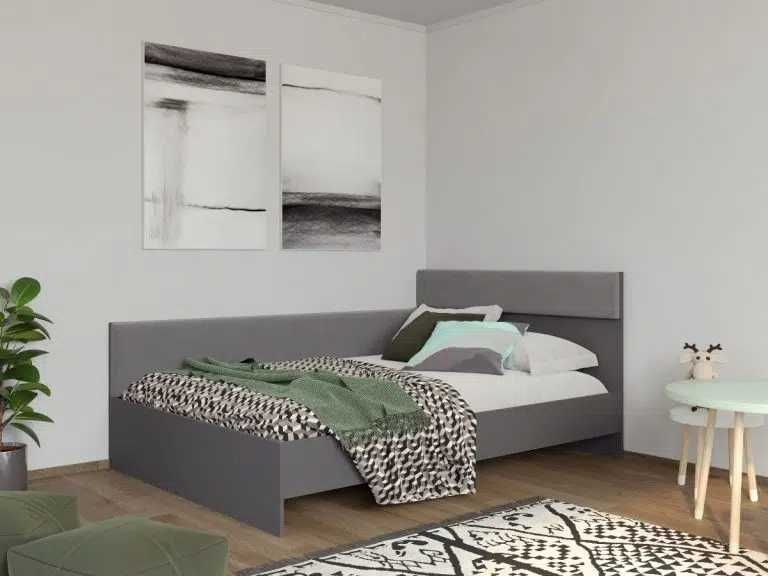 Set Dormitor Colt Lucio C8 Gri / Lemn