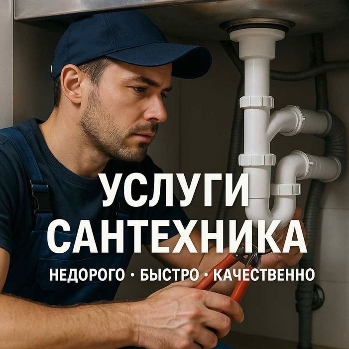 Срочный сантехник 24/7 город Астана