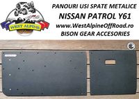 Panouri usi spate Nissan Patrol Y61 metalice - BISON GEAR