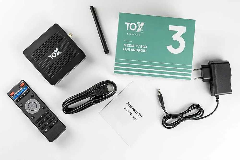TOX 3 // андроид тв бокс 4+32 GB