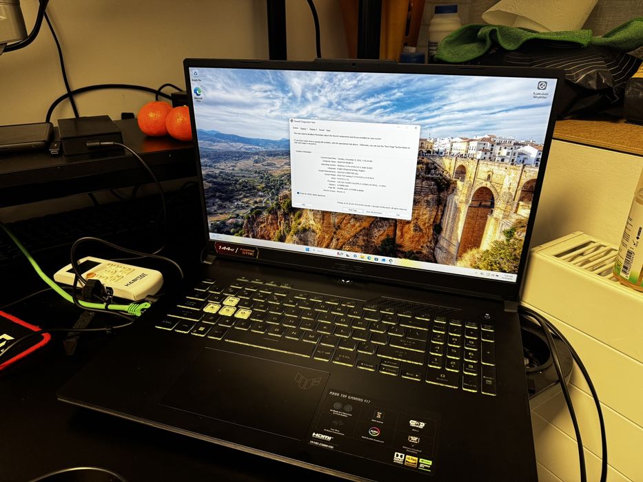 ASUS TUF F17 FX707ZC4 – i5-12500H, RTX 3050, 32GB RAM, SSD 1TB, 144Hz