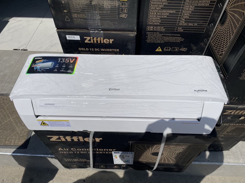 Кондиционер Ziffler 12” DC Inverter, A++, 3 года гарантия