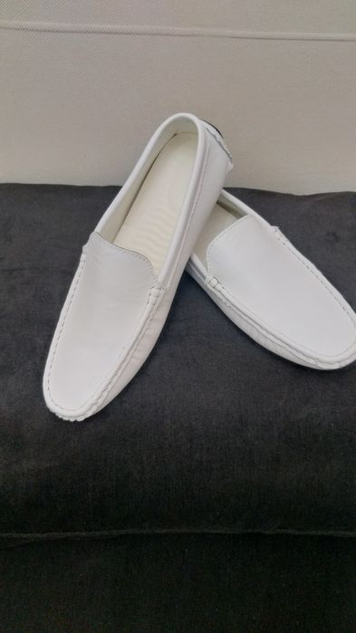 Vand mocasini albi noi 43