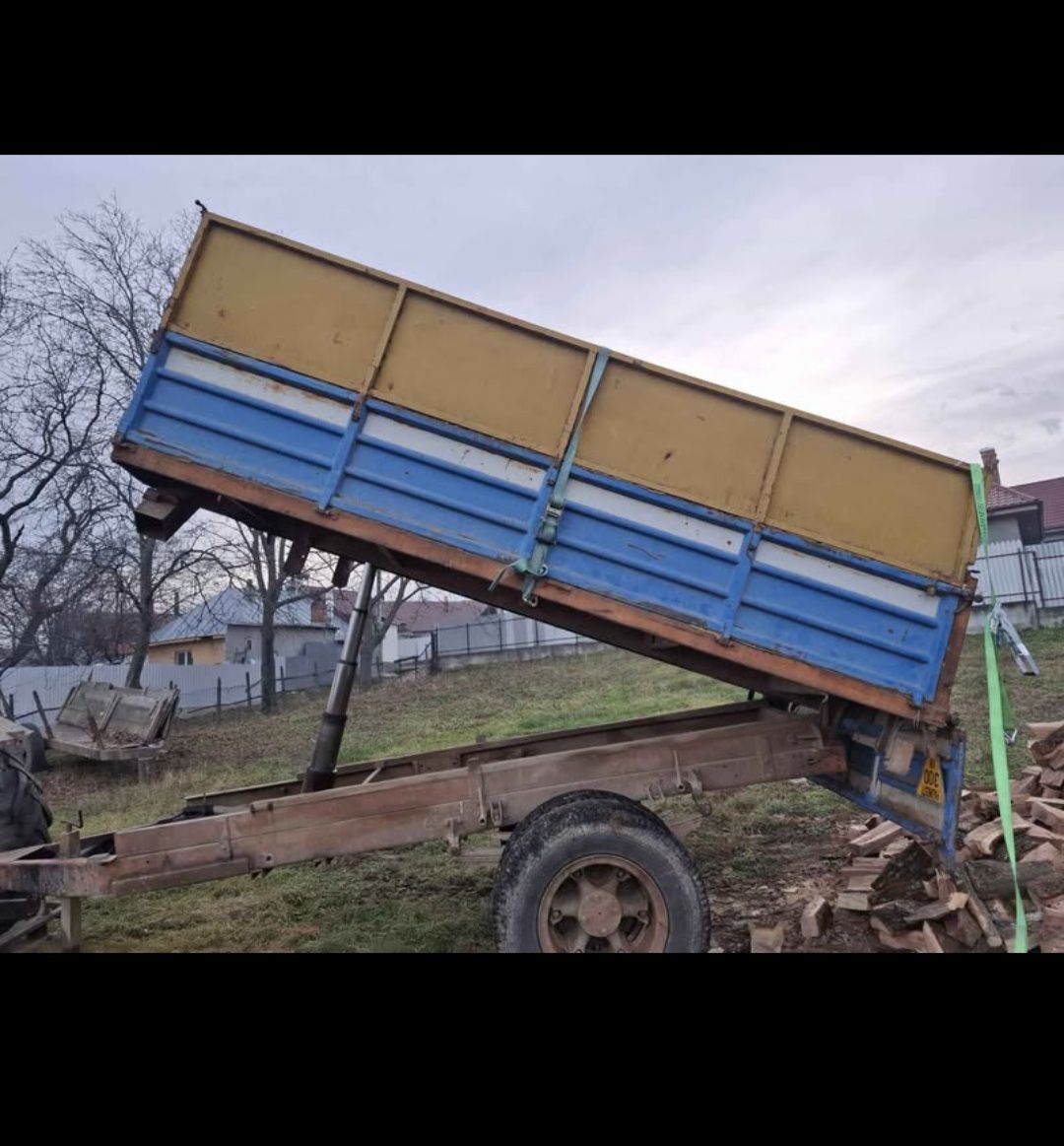 Remorcă  8 tone basculabila punte dubla