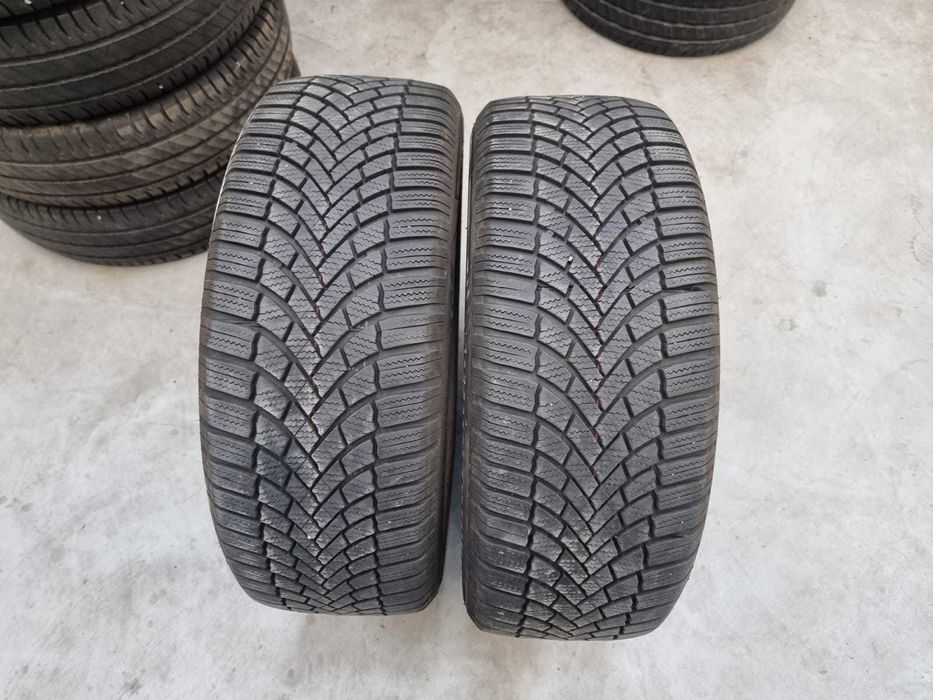 2 Anvelope IARNA 225.55.18 "Bridgestone [dot 2021] ; stare foarte buna