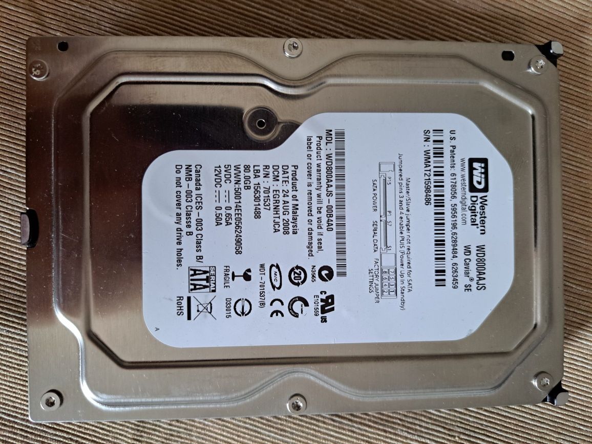 Жесткий диск HDD 80 GB