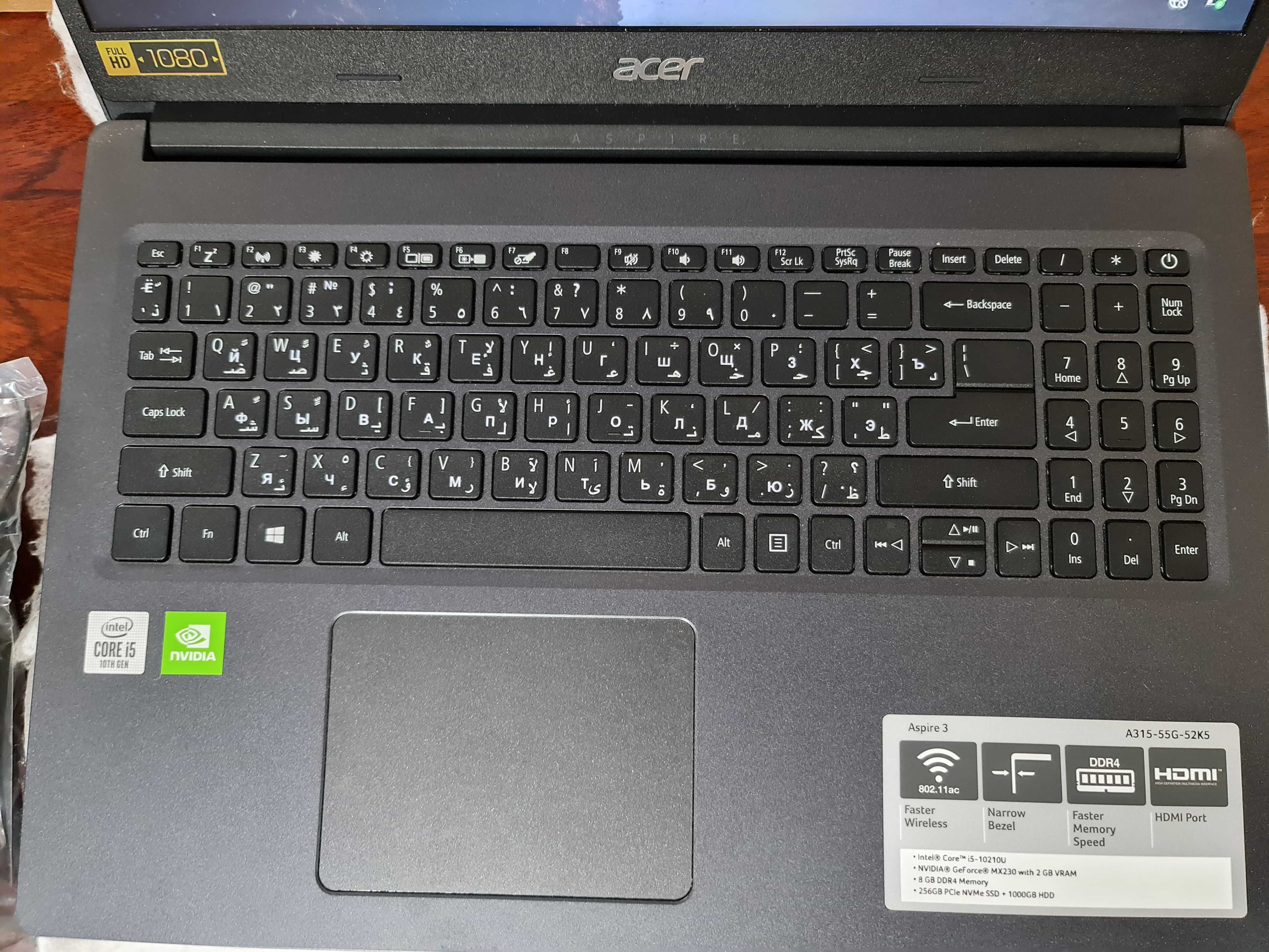 НОУТБУК ACER ASPIRE 3  a315-55g-52k5