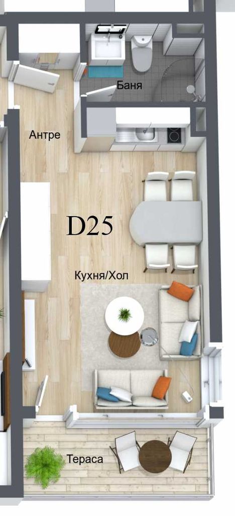 Продава се Едностаен апартамент в к.к. Пампорово - 45 кв.м за 1046 €/кв.м - Снимка #1