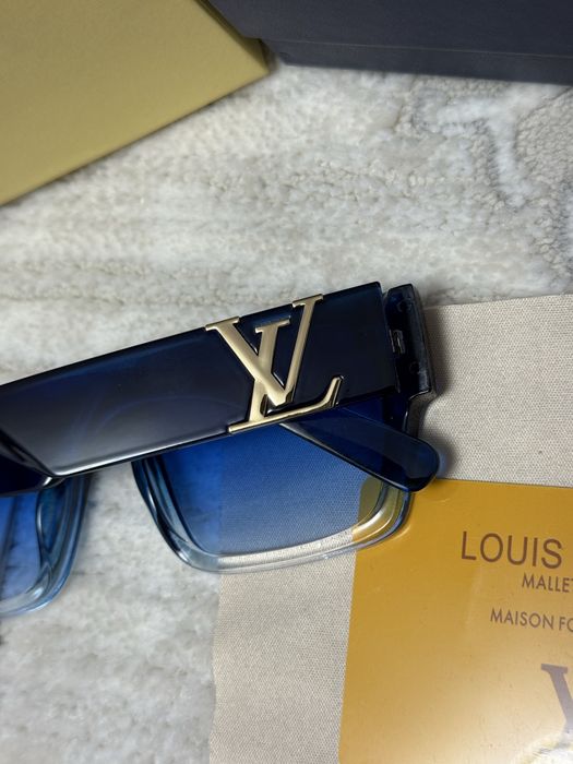 Ochelari Louis Vuitton unisex – LV auriu, full box
