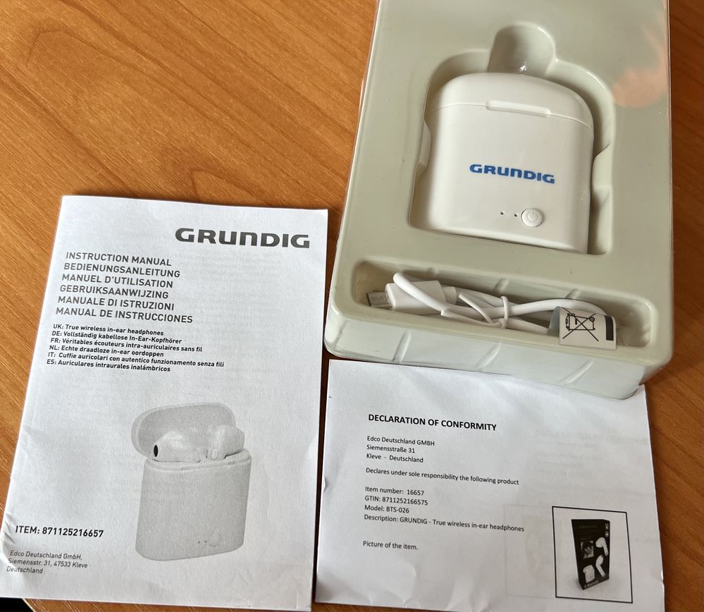 Bluetooth слушалки GRUNDIG