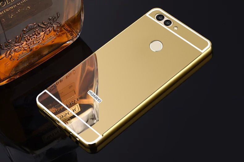 Husa / Bumper aluminiu + spate Oglinda pt Huawei Nova , Nova Plus