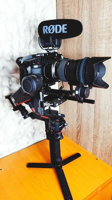 Camera Blackmagic Pocket Cinema Camera 6k+Gimbal DJI RS2 Pro+MulteAlte