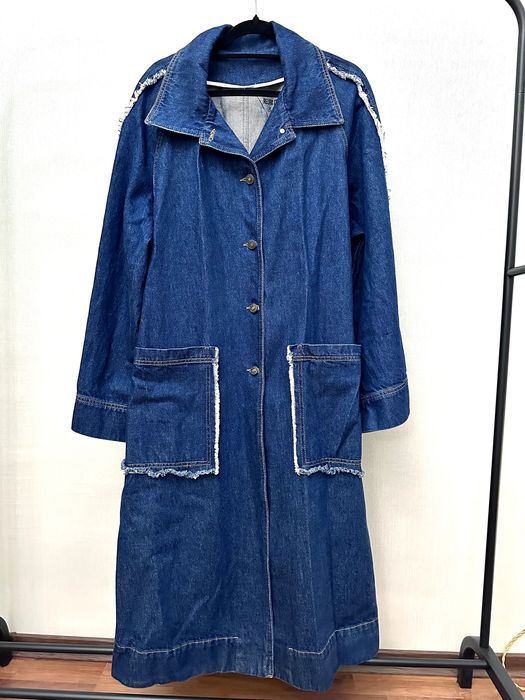 Джинсовое пальто Yuliko Kazandadze (Грузия), one size, синий