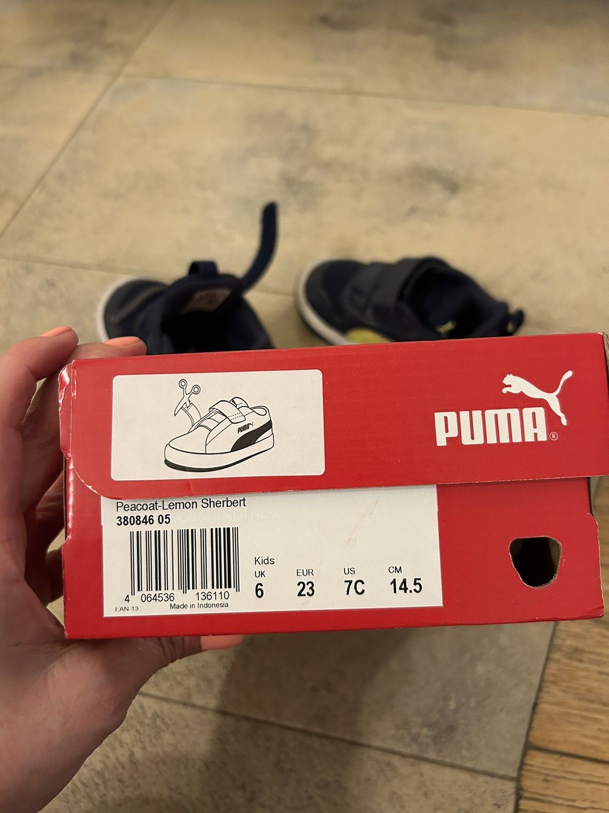 Детски кожени маратонки PUMA 23 номер