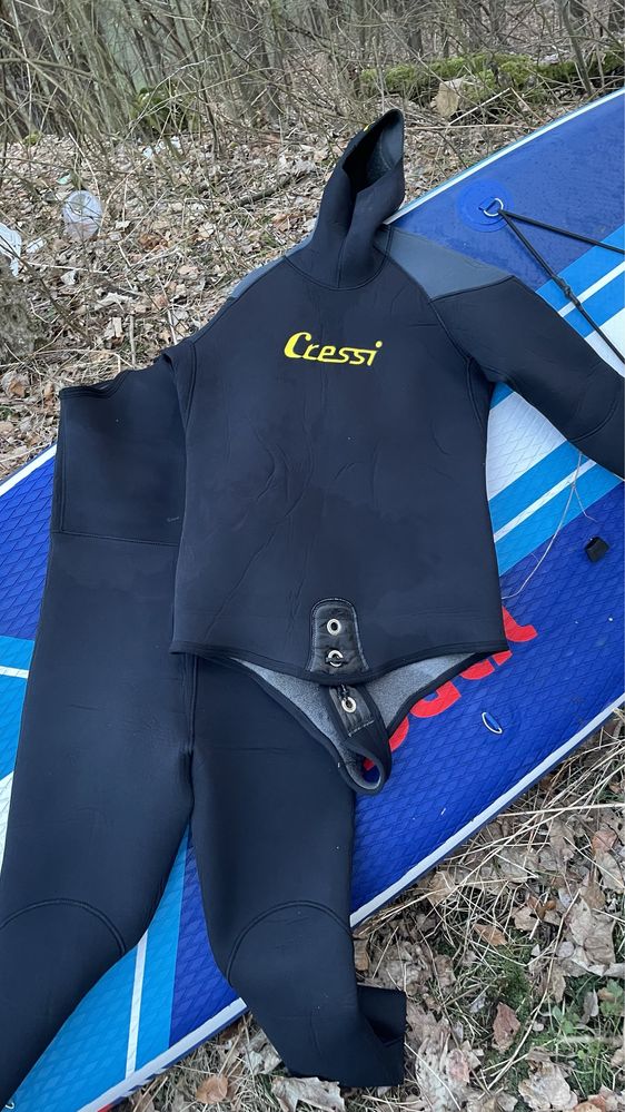 Cressi combineznon Neopren Wetsuit WindSurf Scuba sporturi apa 5MM XL