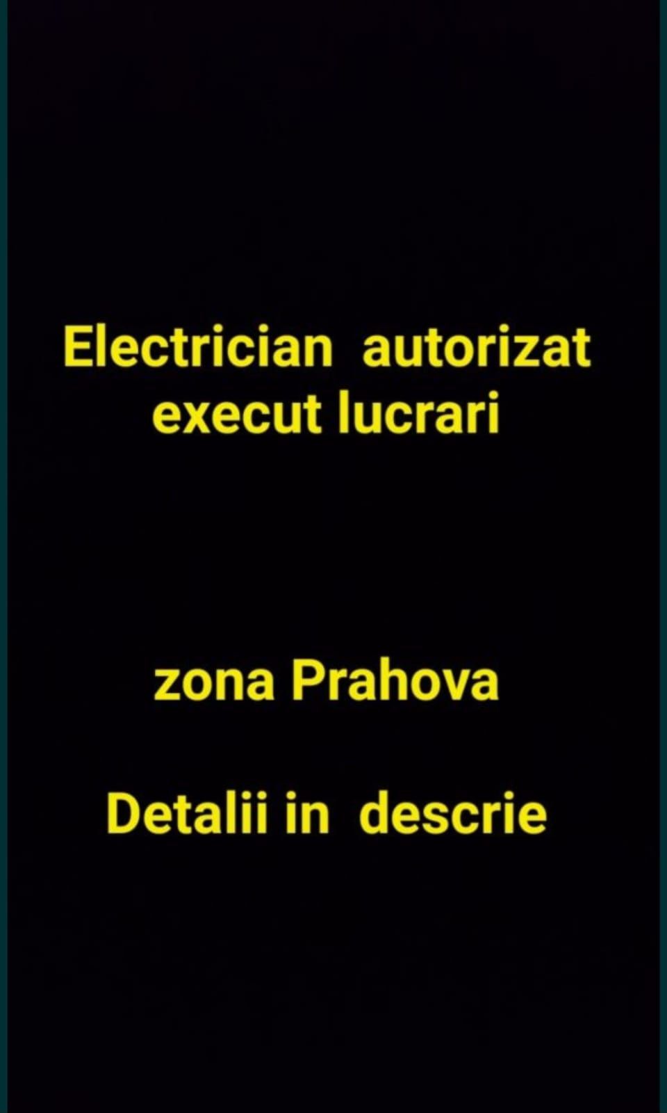 Electrician autorizat  construcții