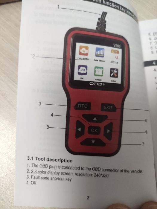 Vând tester diagnoza auto OBD 2/EOBD+CAN