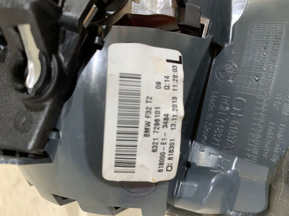 Stop stanga pe capota BMW Seria 4, F32, 2013, 2014, 2015, 2016, 2017, 2018, cod origine OE 63217296101