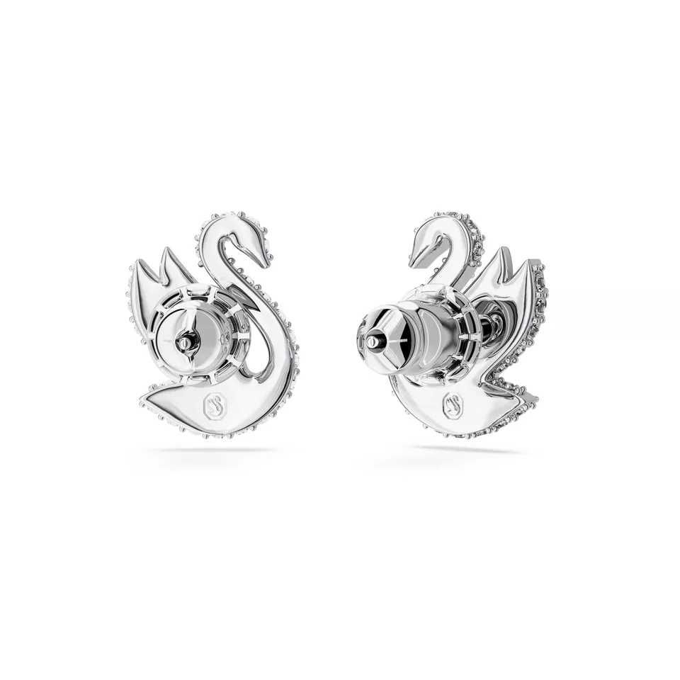 Обеци Swarovski / Сваровски - Лебед