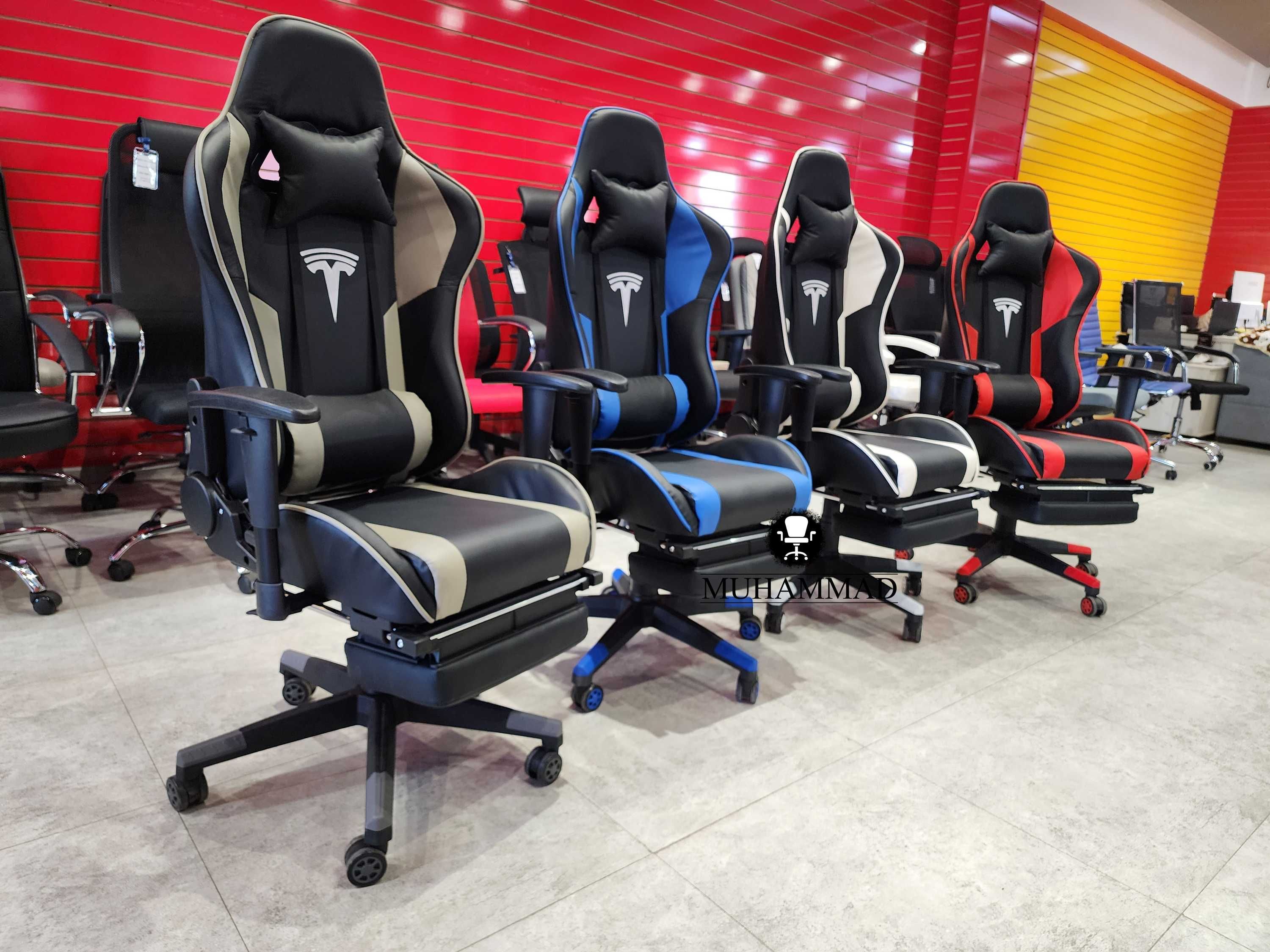 Геймерское кресло Tesla-Isla с вибро подушкой доставка бесплатная
