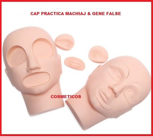 Cap practica machiaj/ cap practica gene false, ochi / buze detasabile