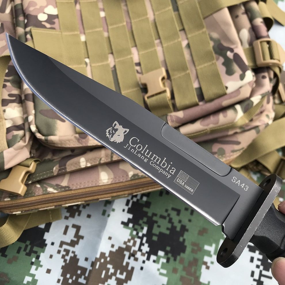 Тактически нож Columbia BLACK TACTICAL за самозащита лов 30,5см