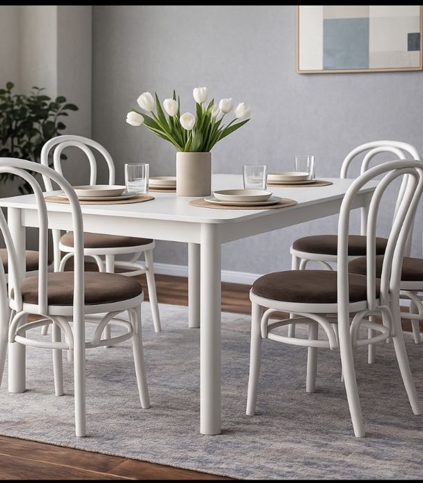 Стулья белые на кухню