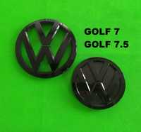 Емблема предна задна Голф 7 черна / черен гланц  Golf MK7 / Golf 7.5