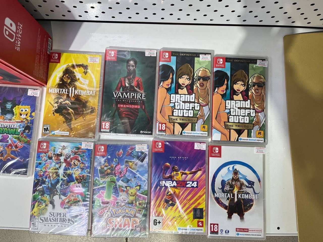 Картриджи игры Nintendo Switch