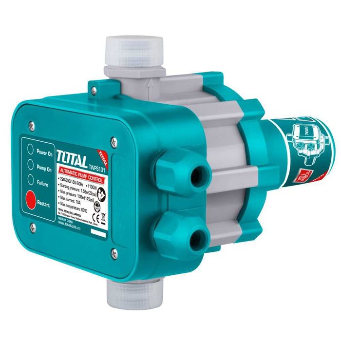 Автоматичен пресостат TOTAL WPS101, 10 Bar, 1″x1″
