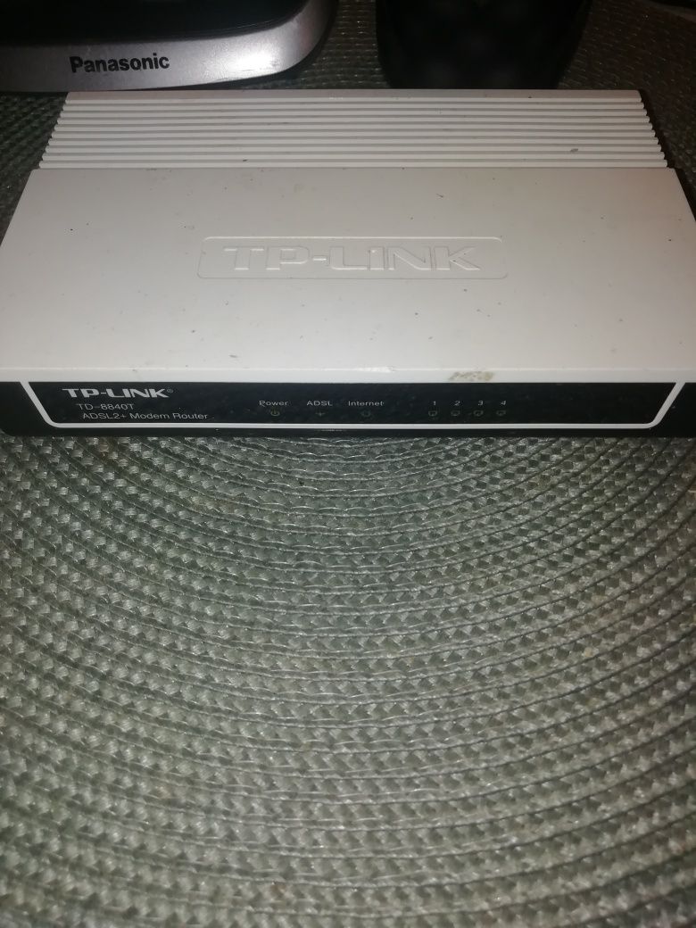 Модем проводной TP-link, телефон стационарный