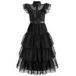 Rochie rochita costum Wednesday NOUA 3,4, 5, 6,7, 8,9,10 11 12 13 ani