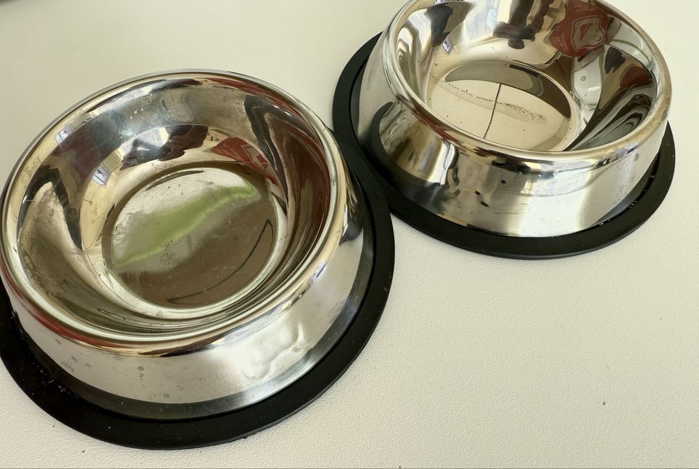 Неръждаеми купи за храна - куче, котка 2бр