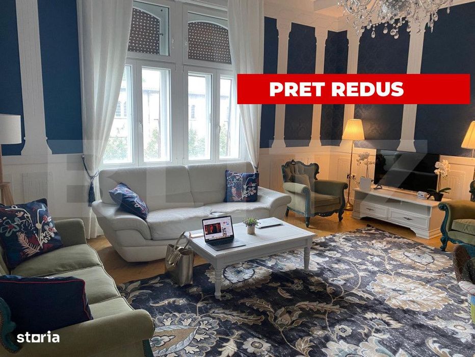 Apartament superb,  design special 4 camere, 134 mp, zona Sinaia sub p