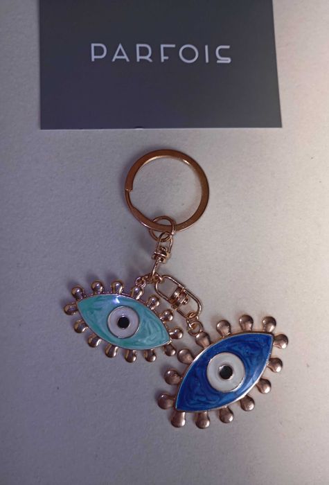 Ключодържател за чанта и ключове. Parfois. Очи. Нов.