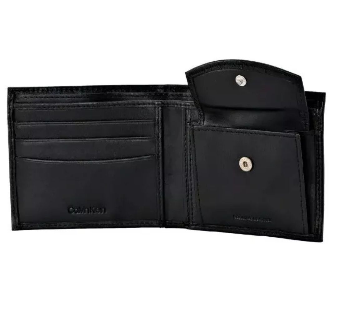 Мужской кошелек Calvin Klein Minimal Focus Bifold черный на подарок