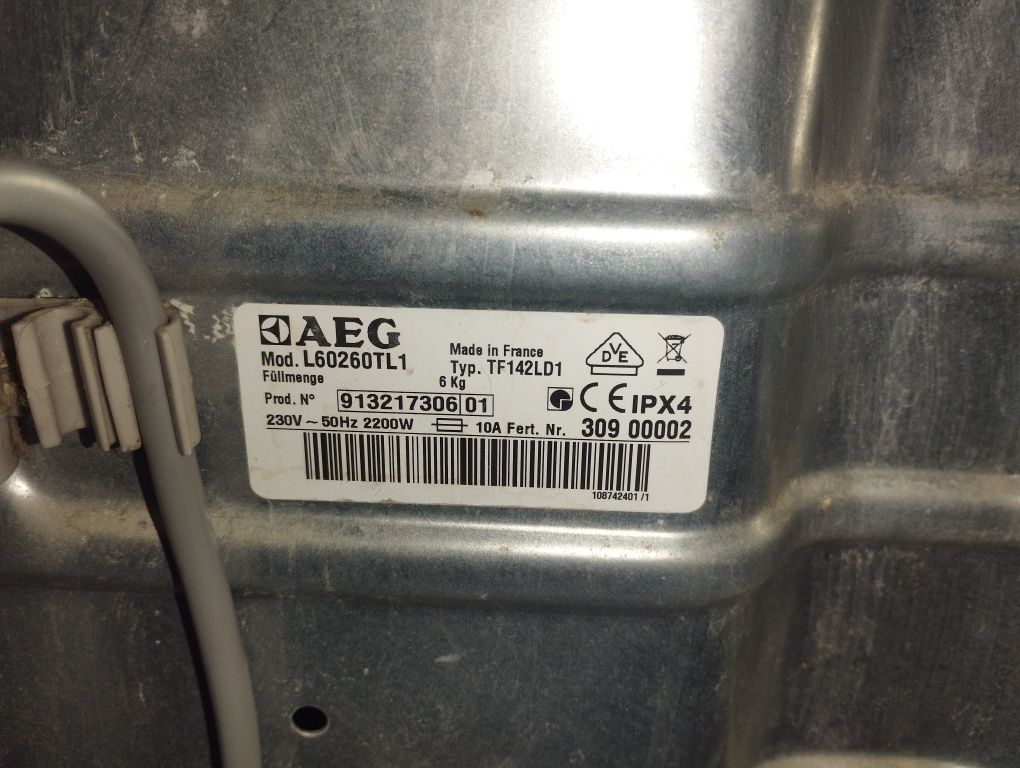 Пералня AEG L60260TL1 на части