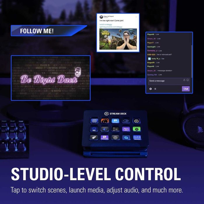 Elgato Stream Deck Контролер за стриймъри (15 бутона)