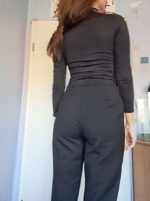Zara прав официален панталон (tailored straight leg)