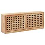 vidaXL Bancă depozitare pantofi, 94x20x38 cm, lemn masiv de nuc