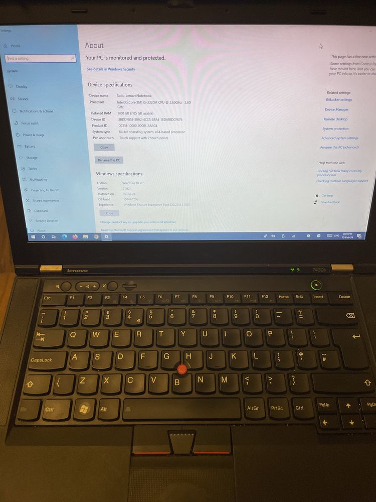 Laptop Lenovo T430s