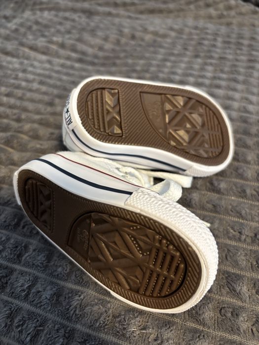 Tenisi albi bebe Converse 18