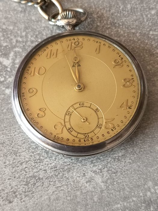 Ceas De Buzunar Din Argint ALPINA Elvețian Functional