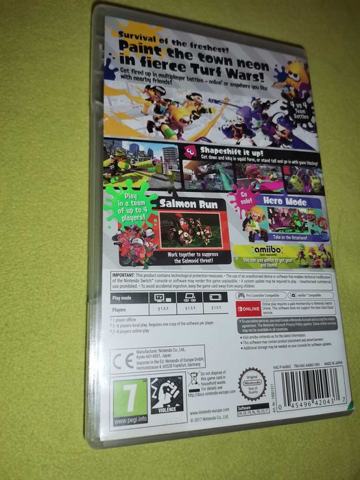 Vând /schimb joc Splatoon 2 - Nintendo Switch. Impecabil!