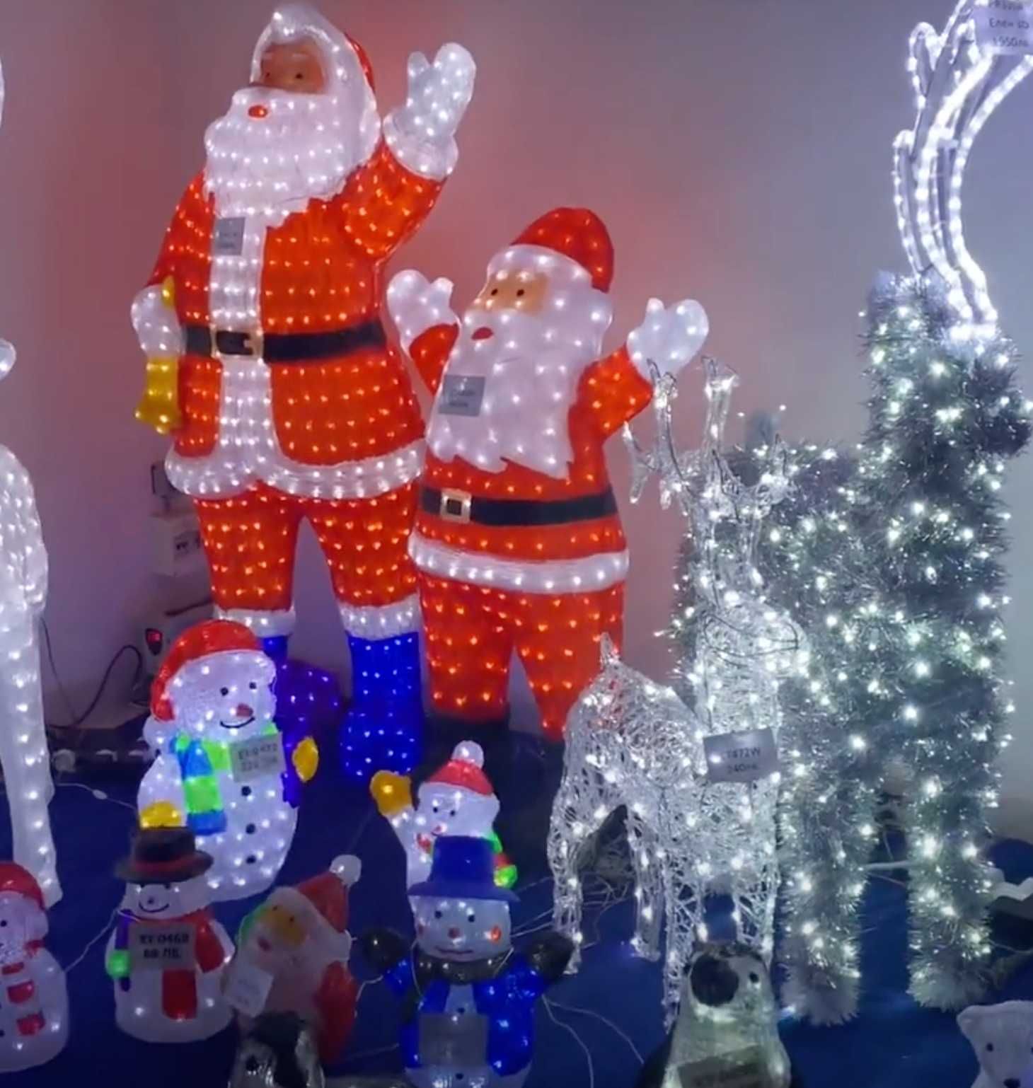 Светещ Дядо Коледа, размер 120см , 31V, LED /диодни/ лампички